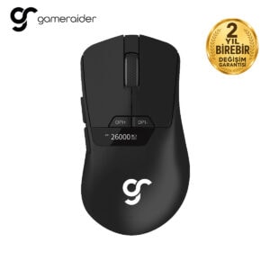 G-Game Raider kablosuz oyuncu mouse, yüksek hassasiyetli DPI ayarları ve ergonomik tasarımıyla oyun deneyimini artırır.