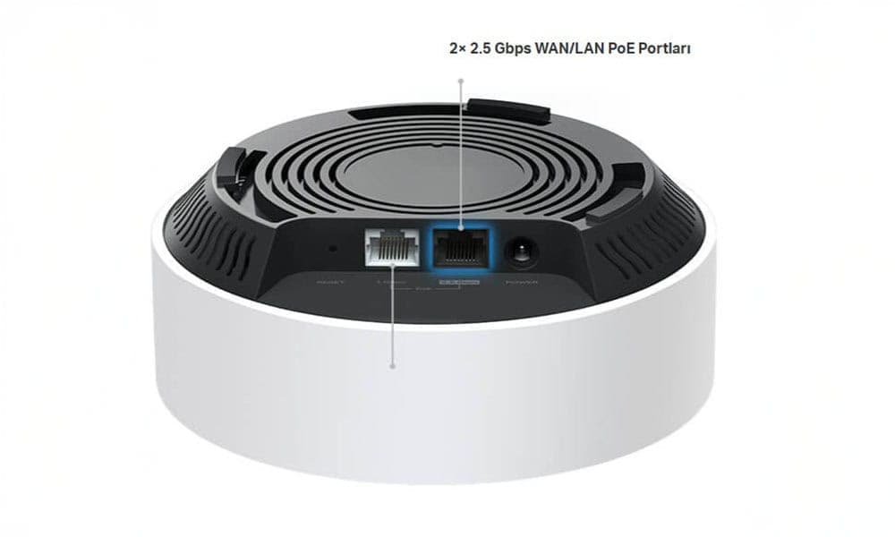 Çoklu Gig 2.5 Gbps PoE Portu