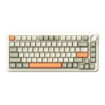 AJAZZ AK820 Max Grey Beige Orange Flying Fish Switch RGB Kablosuz Hotswap Mekanik Gaming Klavye – 2 Yıl Birebir Değişim Garantili