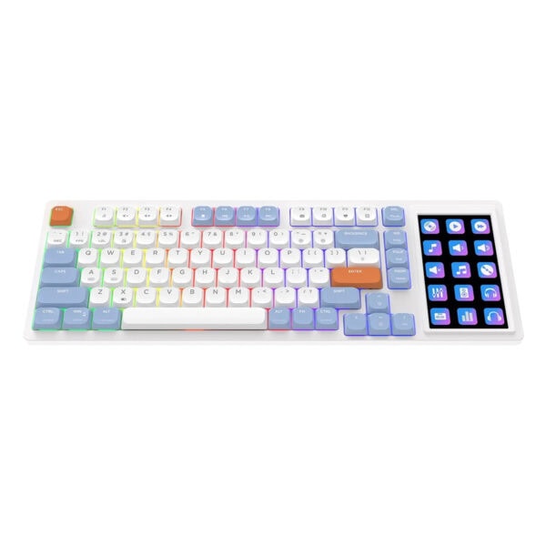 Ajazz Akp815 Blue White Orange Huannuo Short Tea Switch Rgb Mekanik Gaming Klavye 2