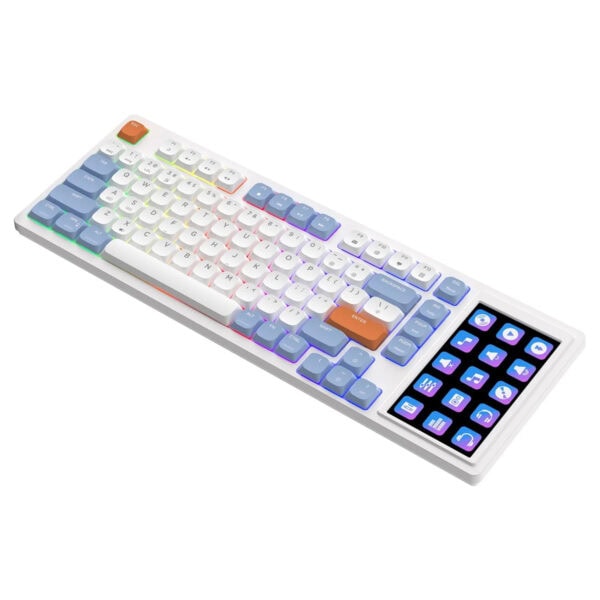 Ajazz Akp815 Blue White Orange Huannuo Short Tea Switch Rgb Mekanik Gaming Klavye 3