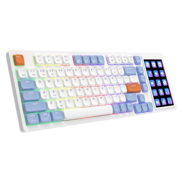 Ajazz Akp815 Blue White Orange Huannuo Short Tea Switch Rgb Mekanik Gaming Klavye 5