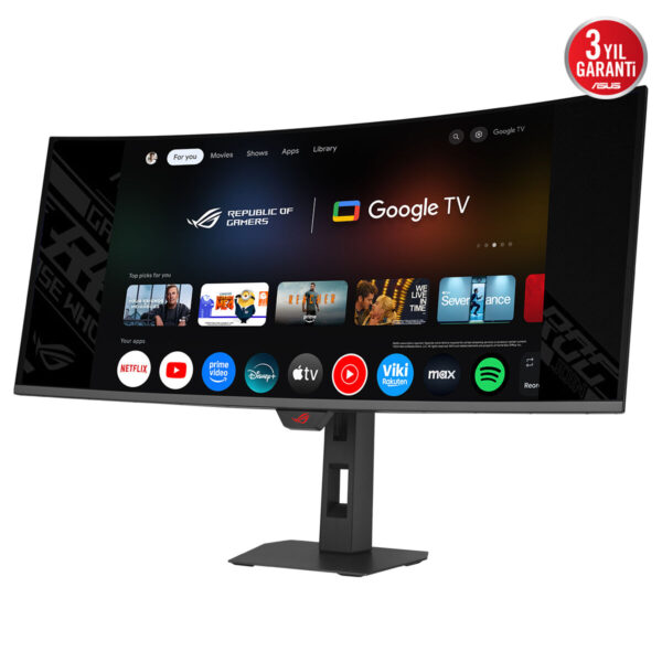 Asus Rog Strix Oled Xg34wcdmtg 34 Inc 240hz 0 03ms Uwqhd Adaptive Sync Qd Oled Kavisli Android 14 Smart Google Tv Gaming Monitor Y5
