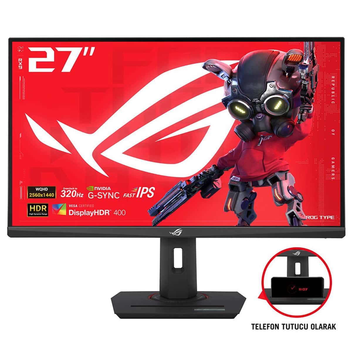 Gamer monitörü 27 inç ROG Swift, yüksek çözünürlük, hızlı tepki süresi ve oyuncu odaklı teknolojiler ile oyun deneyimini artırır. Huawei ekran koruyucu ve şık tasarım özellikleri ile dikkat çeker.