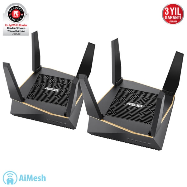 Asus Rt Ax92u Ax6100 Tri Band Wifi 6 Aimesh Gaming Router Ikili Paket 2