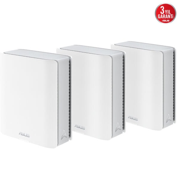 Asus Zenwifi Bt10 Be18000 Tri Band Wifi 7 Aimesh Kablosuz Mesh Sistemi Beyaz Uclu Paket 2