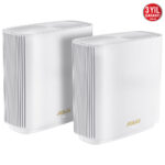 ASUS ZenWiFi XT8 AX6600 Tri-Band WiFi 6 AiMesh Kablosuz Mesh Sistemi (Beyaz, İkili Paket)