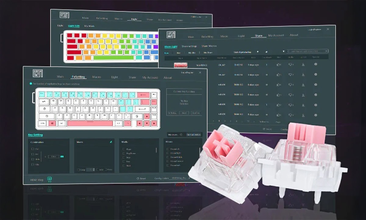 EPOMAKER HE68 Gaming Klavye H2