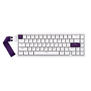 Epomaker He68 White Purple Hall Effect Magnetic Pink Manyetik Switch Rgb Hotswap Mekanik Gaming Klavye 2