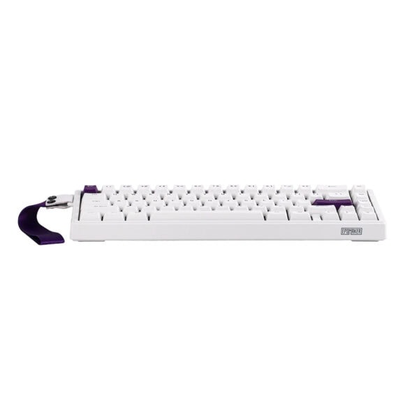 Epomaker He68 White Purple Hall Effect Magnetic Pink Manyetik Switch Rgb Hotswap Mekanik Gaming Klavye 3