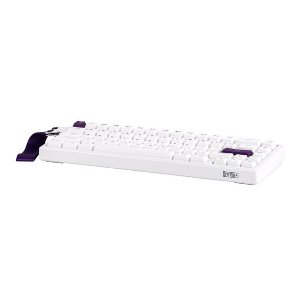 Epomaker He68 White Purple Hall Effect Magnetic Pink Manyetik Switch Rgb Hotswap Mekanik Gaming Klavye 4