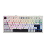 EPOMAKER F75 Light Blue LEOBOG Reaper Switch RGB Kablosuz Hotswap Mekanik Gaming Klavye – 2 Yıl Birebir Değişim Garantili