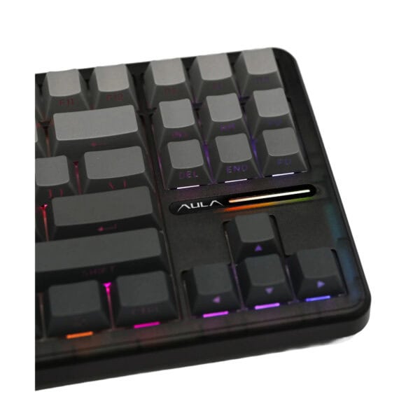 Epomaker X Aula F87 Pro Black Gray Side Printed Leobog Greywood V4 Switch Rgb Kablosuz Hotswap Mekanik Gaming Klavye 4