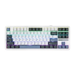 Epomaker X Aula F87 Pro Smoke Blue Leobog Greywood V4 Switch Rgb Kablosuz Hotswap Mekanik Gaming Klavye 1