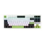 EPOMAKER F87 Pro White Green LEOBOG Greywood V3 Switch RGB Kablosuz Hotswap Mekanik Gaming Klavye – 2 Yıl Birebir Değişim Garantili