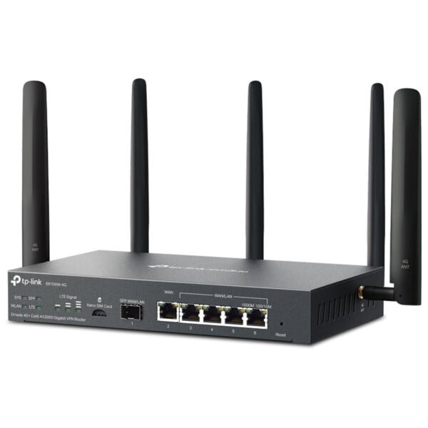 Tp Link Omada Er706w 4g Ax3000 Dual Band Wifi 6 Gigabit Vpn Router 2