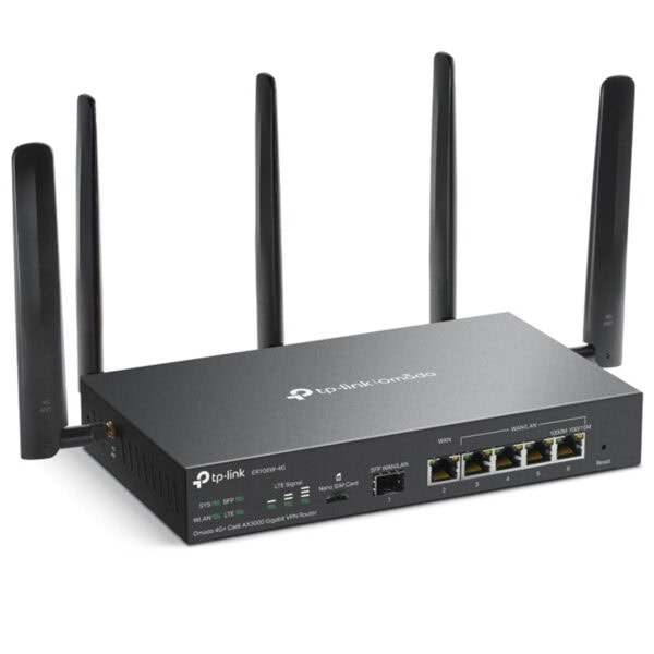 Tp Link Omada Er706w 4g Ax3000 Dual Band Wifi 6 Gigabit Vpn Router 3