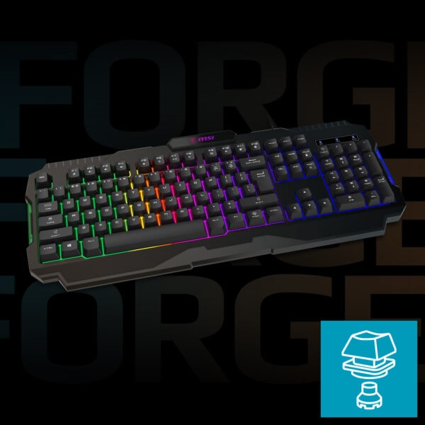 MSI FORGE GK100 TR Gaming Klavye h2