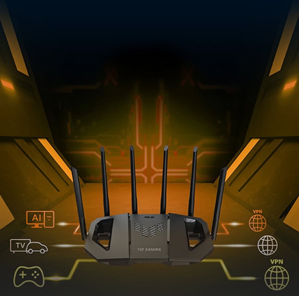 ASUS TUF-BE6500 Kablosuz Router H23