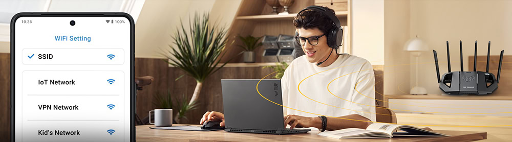 ASUS TUF-BE6500 Kablosuz Router H25