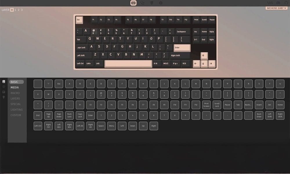 QMK – VIA Destekler