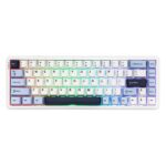 AJAZZ AK680 Max Blue White Front Printed Magnetic Rice Manyetik Switch RGB Hotswap Mekanik Gaming Klavye – 2 Yıl Birebir Değişim Garantili