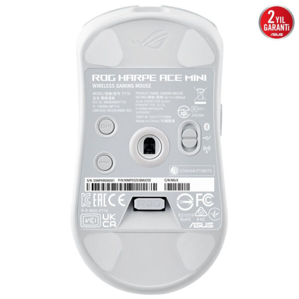 Asus Rog Harpe Ace Mini Kablosuz Beyaz Gaming Mouse 9