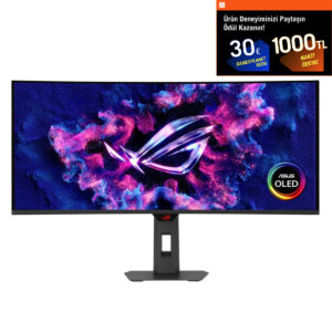 Asus Rog Strix Oled Xg34wcdg 34 Inç 175hz 0.03ms Uwqhd Adaptive Sync Qd Oled Kavisli Gaming Monitör 1