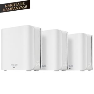 Asus Zenwifi Bd4 Be3600 Dual Band Wifi 7 Aimesh Kablosuz Mesh Sistemi (beyaz Üçlü Paket) 1