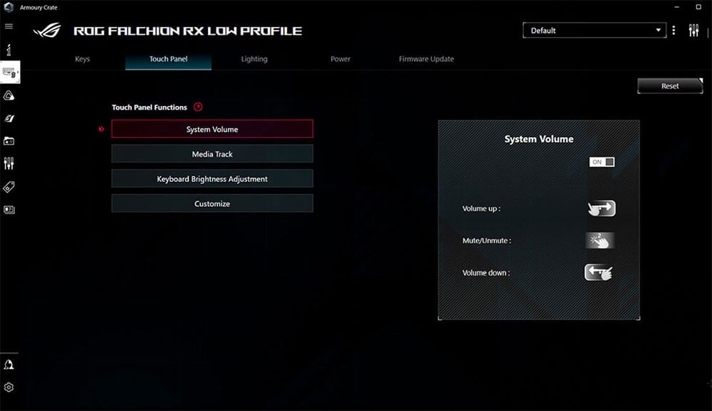 ROG Falchion Ace HFX ASUS ROG Falchion Ace HFX Mekanik Gaming Klavye h15