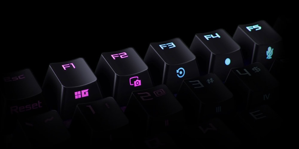 ASUS ROG Strix Scope II 96 Beyaz NX Snow Switch Mekanik Gaming Klavye h16