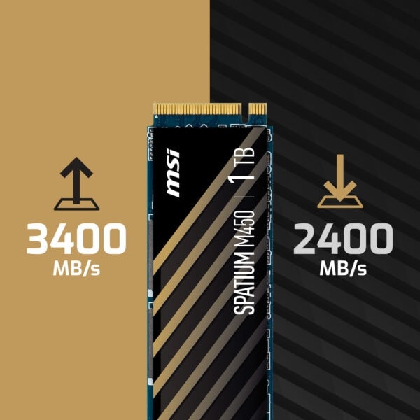 MSI SPATIUM M450 V1 1TB M.2 SSD H2