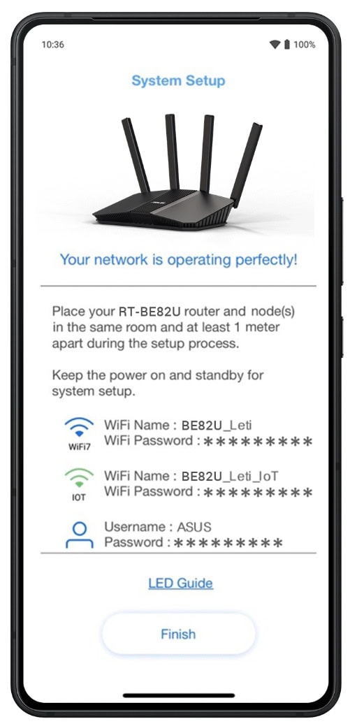 ASUS RT-BE82U BE6500 Extendable Router h24