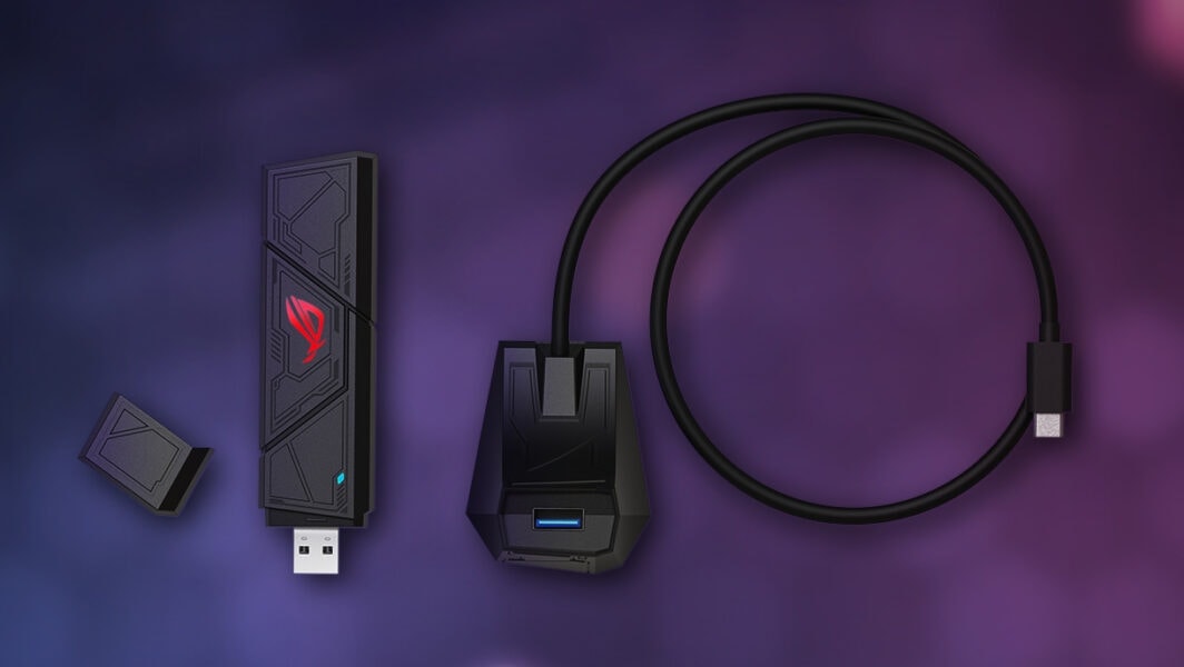 ROG USB-BE92 ASUS ROG USB-BE92 BE6500 Tri-Band WiFi7 USB Adaptör h7