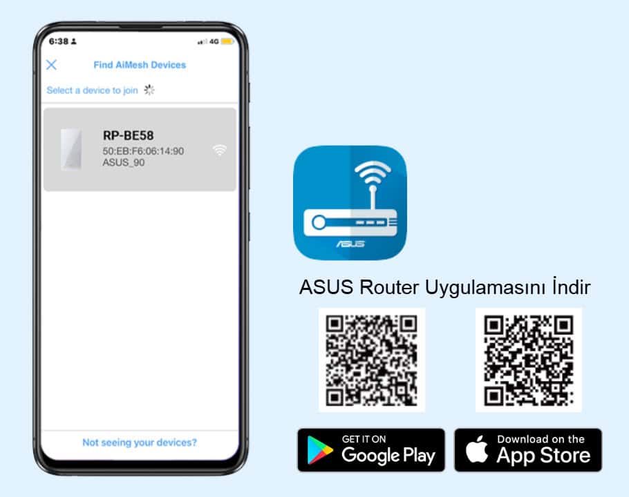 ASUS RP-BE58 BE3600 Menzil Genişletici h7