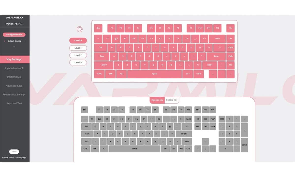 VARMILO HE Yazılımı