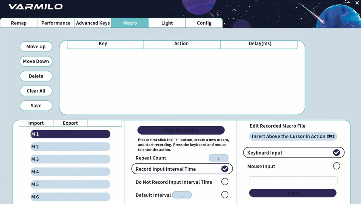 VARMILO HE Yazılımı