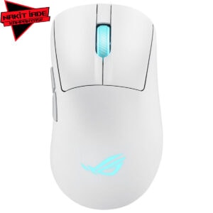 ASUS ROG Keris II Origin Beyaz 8K Hz AimPoint Pro Sensör RGB Kablosuz Gaming Mouse.