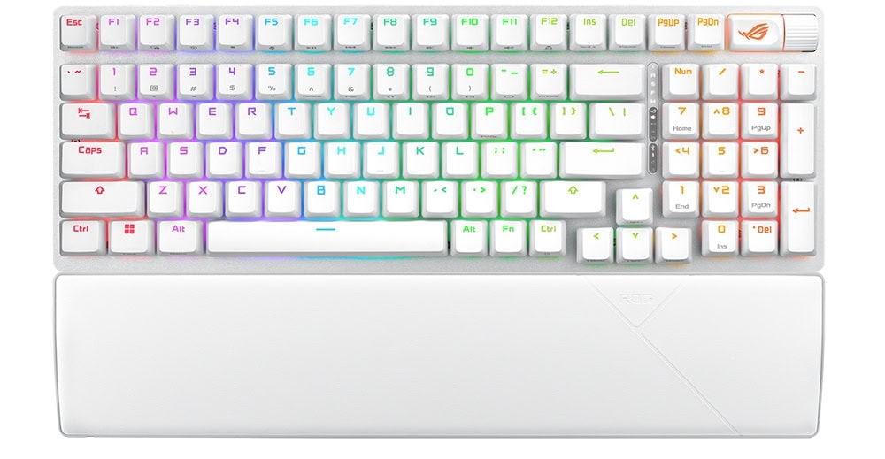 ASUS ROG Strix Scope II 96 Beyaz NX Snow Switch Mekanik Gaming Klavye h1