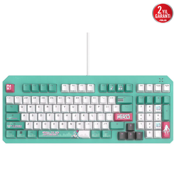 Asus Tuf Gaming K3 Gen Ii Hatsune Miku Edition Red Switch Rgb Türkçe Mekanik Gaming Klavye 2
