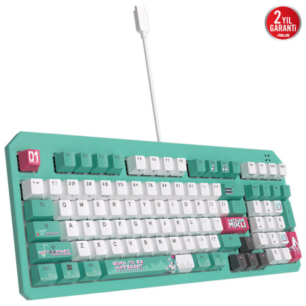 Asus Tuf Gaming K3 Gen Ii Hatsune Miku Edition Red Switch Rgb Türkçe Mekanik Gaming Klavye 6