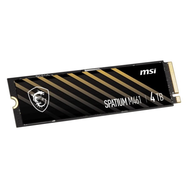 Msi Spatium M461 4tb Nvme Pcie Gen4 X4 Okuma 5000mb Yazma 4200mb M 2 Ssd 2