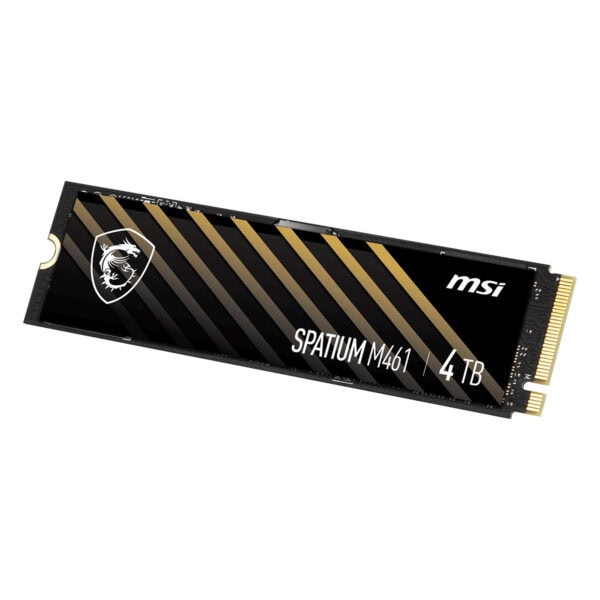 Msi Spatium M461 4tb Nvme Pcie Gen4 X4 Okuma 5000mb Yazma 4200mb M 2 Ssd 5