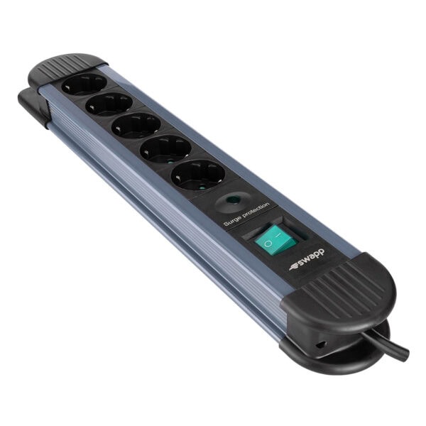 S Link Spgks05 1 5 Metre 900 Joule 5li Akim Korumali Gri Priz Coklayici 2