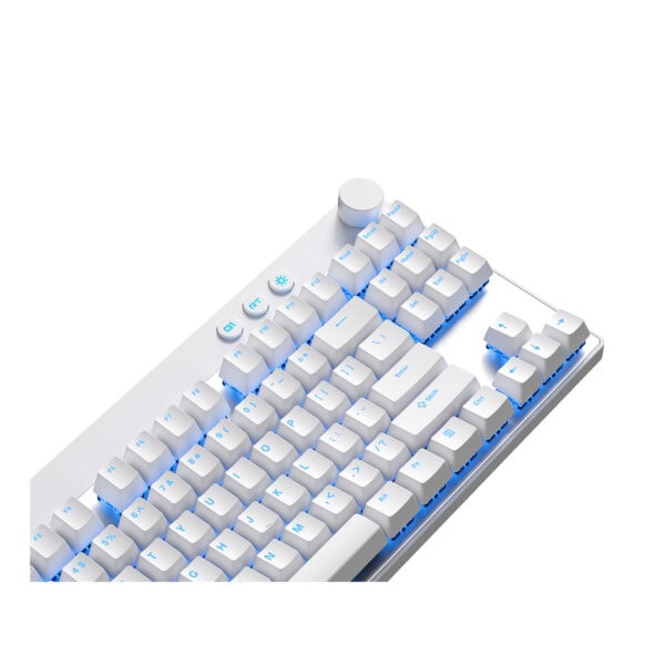 Mchose Mix 87 Beyaz 80 Lightning Manyetik Switch 8k Hz Hall Effect Rgb Hotswap Mekanik Gaming Klavye Mc Mix87 2 4