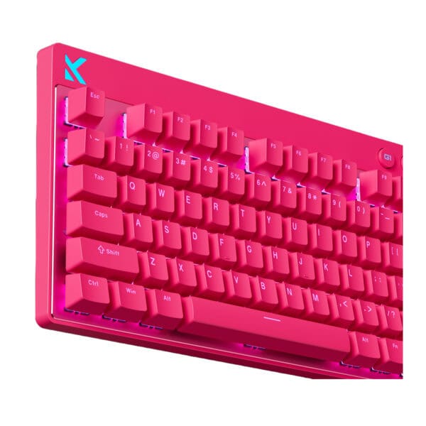 Mchose Mix 87 Rose Red 80 Apollo Manyetik Switch 8k Hz Hall Effect Rgb Hotswap Mekanik Gaming Klavye Mc Mix87 5 4