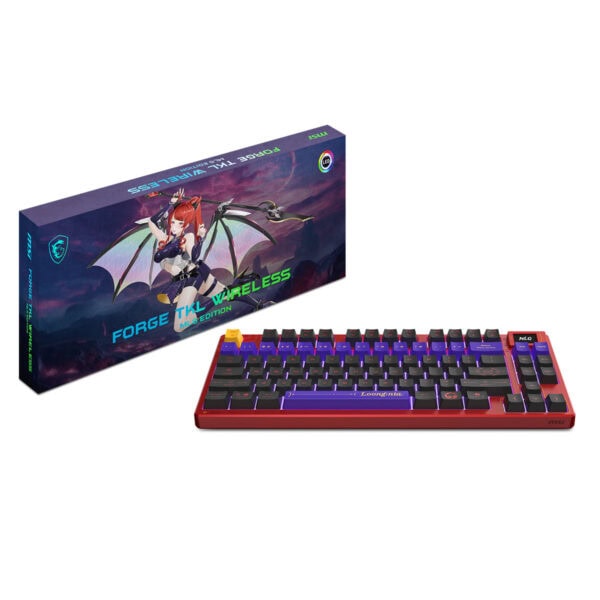 Renkli RGB aydınlatmalı oyuncu klavyesi, dayanıklı yapısı ve yüksek performanslı tuşlarıyla oyun ve kullanım deneyimini artırır. MLL edition, şık tasarımıyla masaüstünüzü tamamlar.