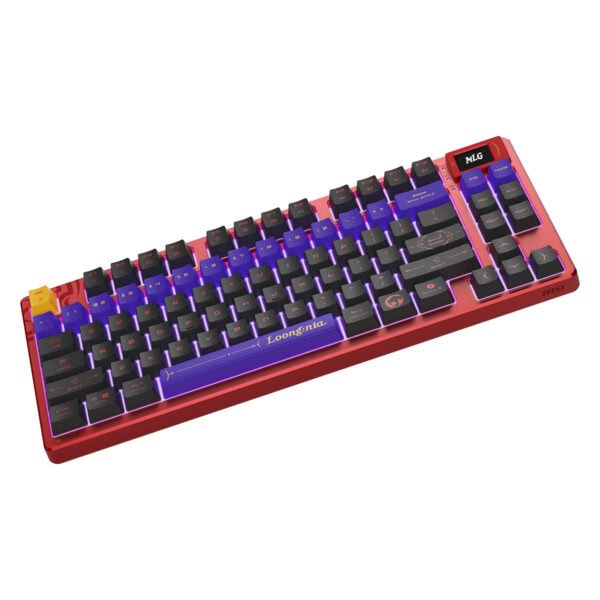 Renkli LED aydınlatmalı gaming klavye, yüksek performanslı mekanik tuşlar ve şık tasarım ile oyun deneyimini artırır. MSI ve Loongnia markalı, dayanıklı ve şık tasarıma sahip klavye, oyuncular ve ofis kullanıcıları için idealdir.