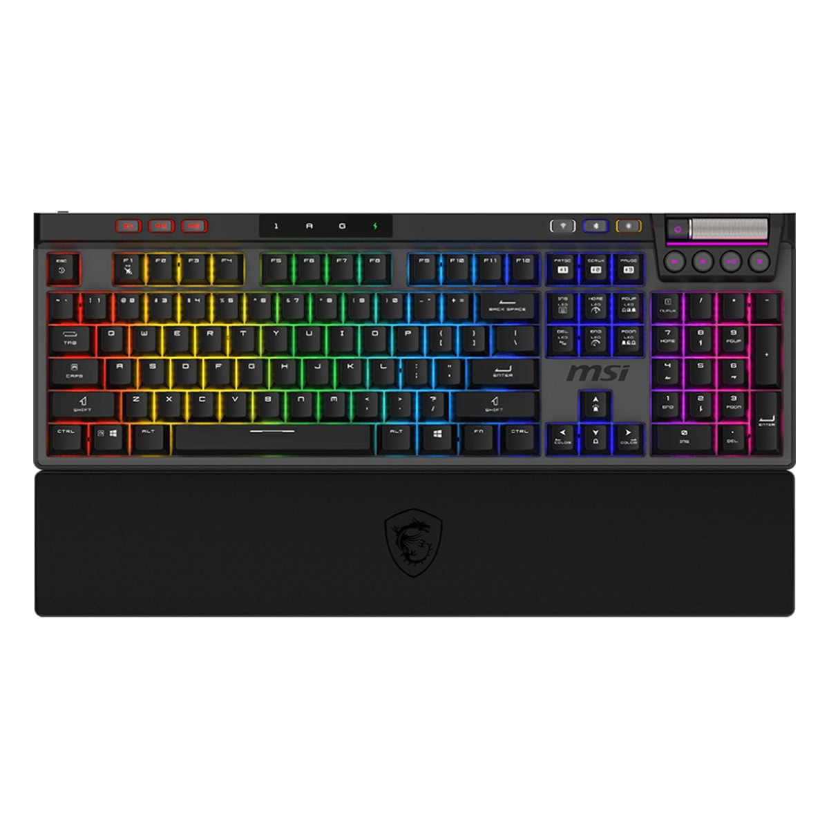 Msi Strike Pro Wireless Kailh Midnight Pro Silent Tactile Switch Rgb Kablosuz Mekanik Gaming Klavye 1