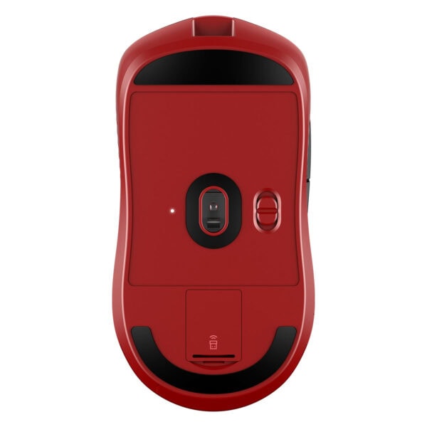 Kırmızı renkli, ergonomik ve kablosuz çalışma özelliğine sahip bilgisayar mouse'u. Yüksek hassasiyetli sensör ve uzun pil ömrü ile üstün kullanım sağlar.